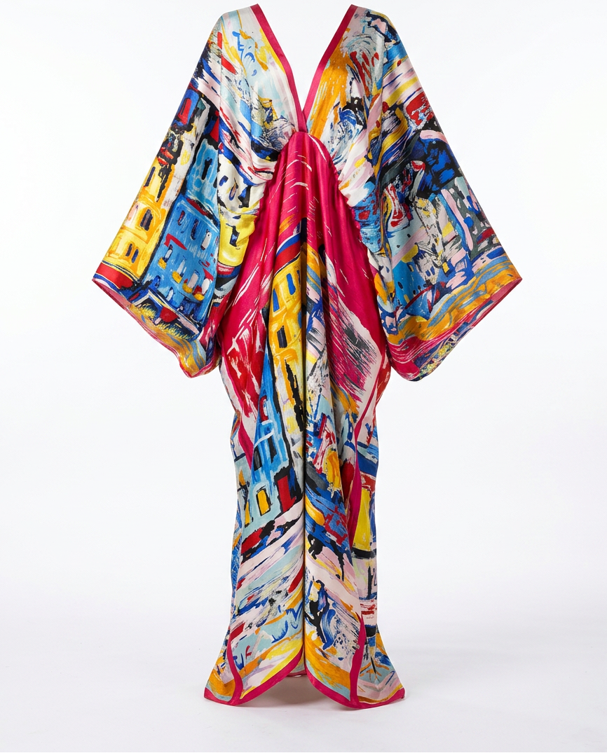 Lively Printed Bohemian Maxi Dress