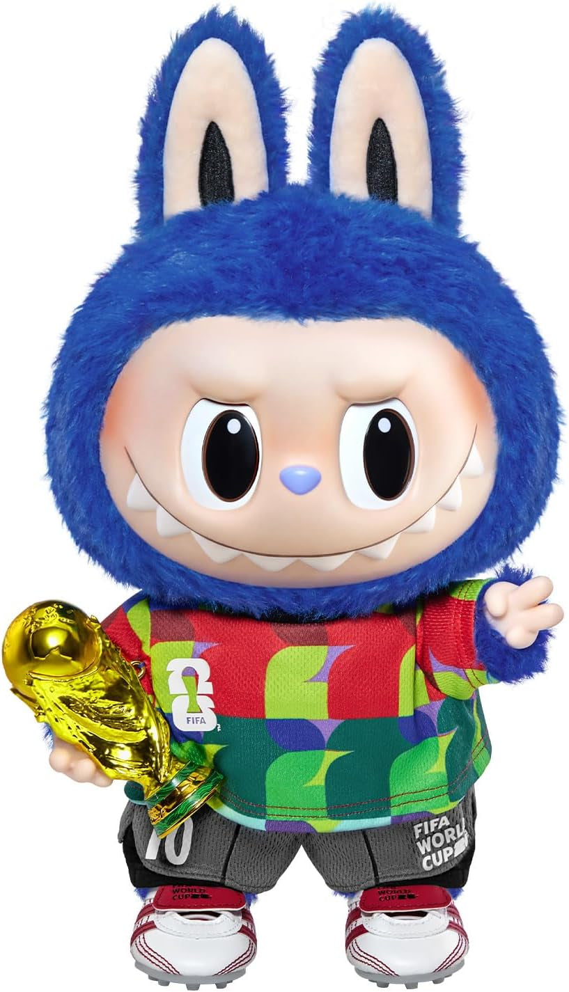 POP MART the Monsters × FIFA Series - Catch the Win Vinyl Plush Doll, Big Labubu with FIFA World Cup 2026 Clothes, Gift for Sports Fans, Teenagers, Adults, 14.96 Inches Height